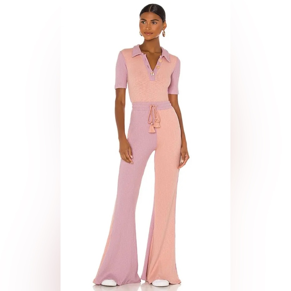 LoveShackFancy Lynx bodysuit with matching Flores pants Medium